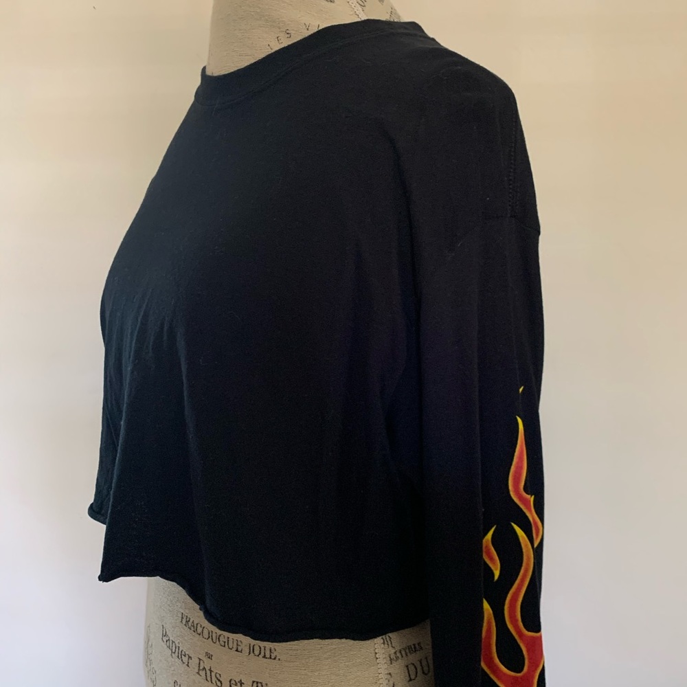 Cropped flames tee - Picture 4 of 6